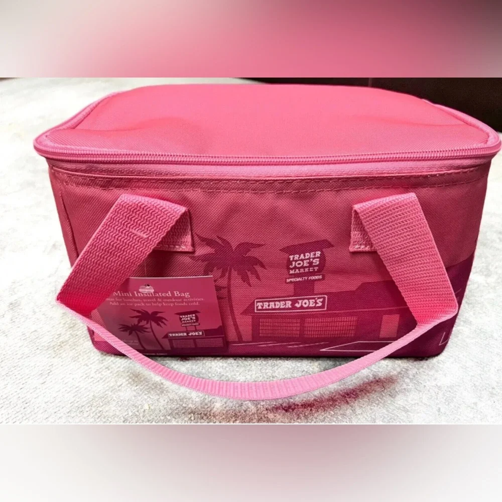 Pink Trader Joe's Insulated Bag - Picture 1 of 1
